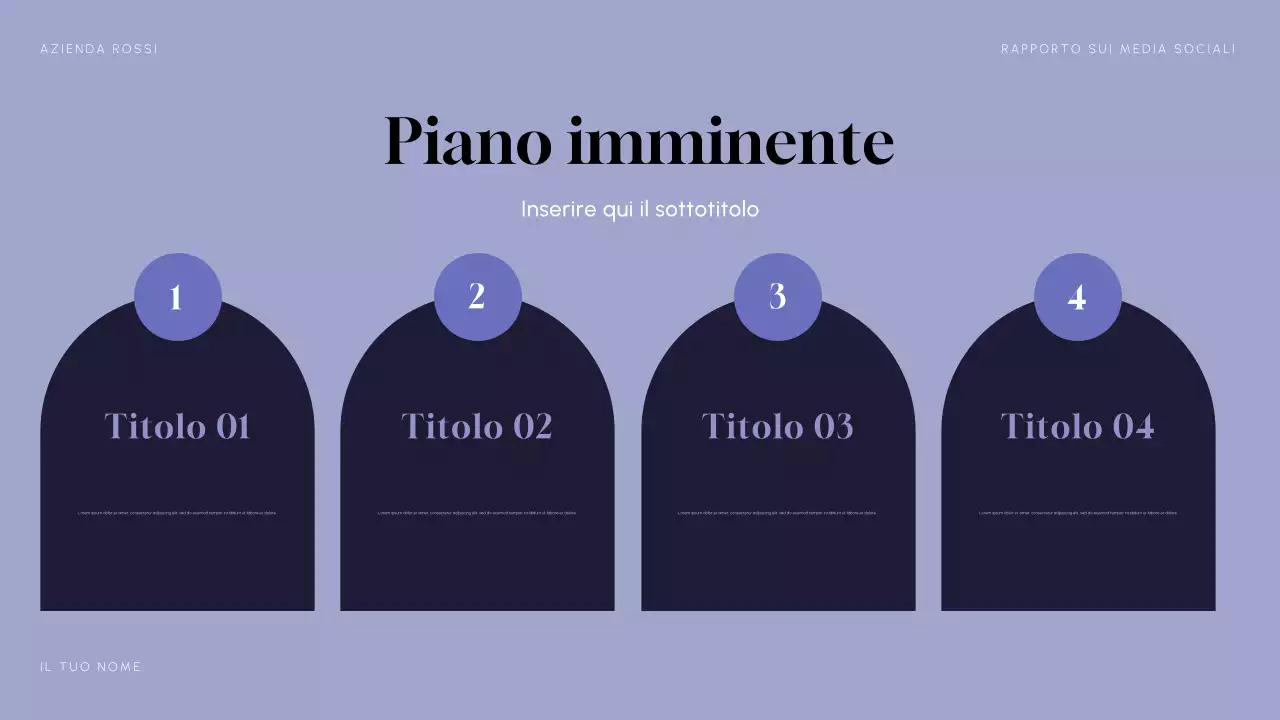 Rapporto sui social media moderni viola