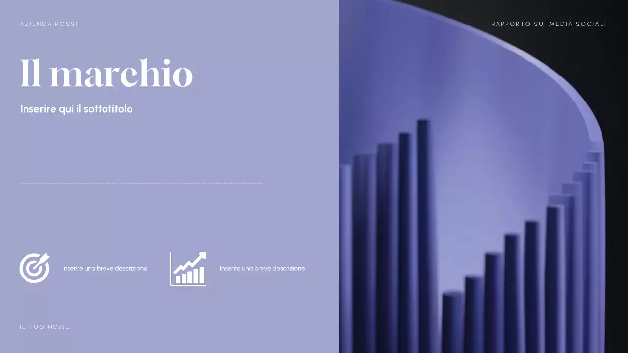 Rapporto sui social media moderni viola