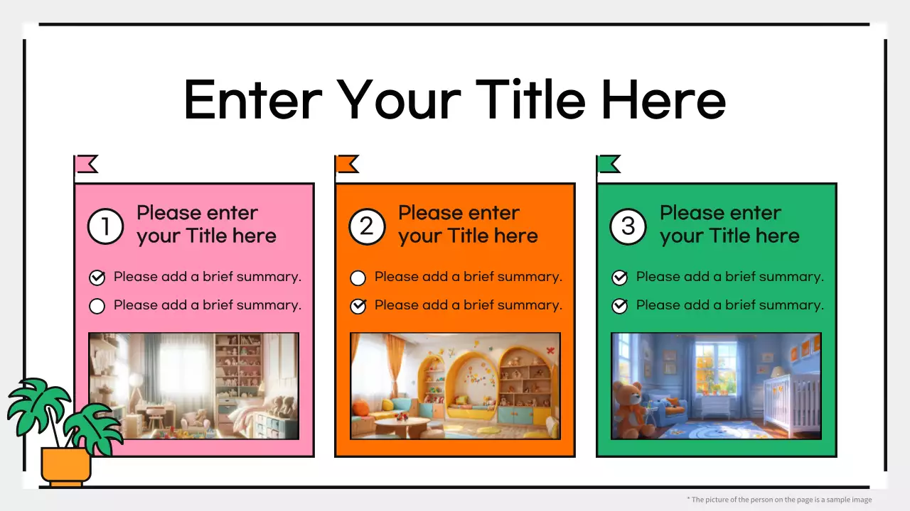 Pink Creative Playful Children Room Interior Renovation Presentation