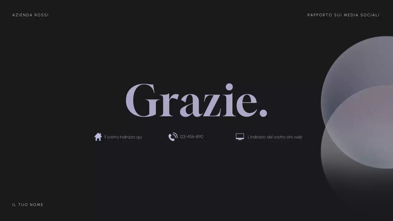 Rapporto sui social media moderni viola