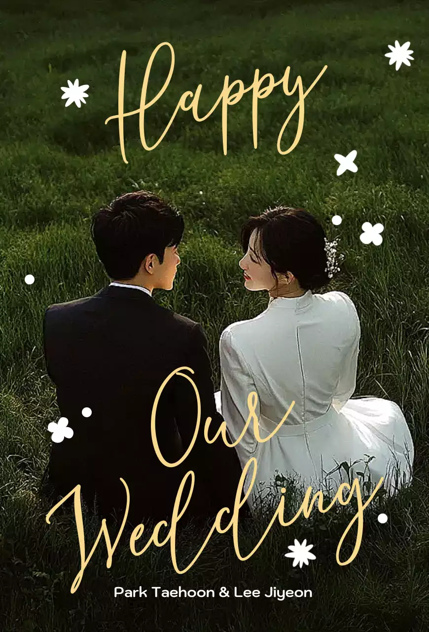 Convite de casamento elegante e abstrato