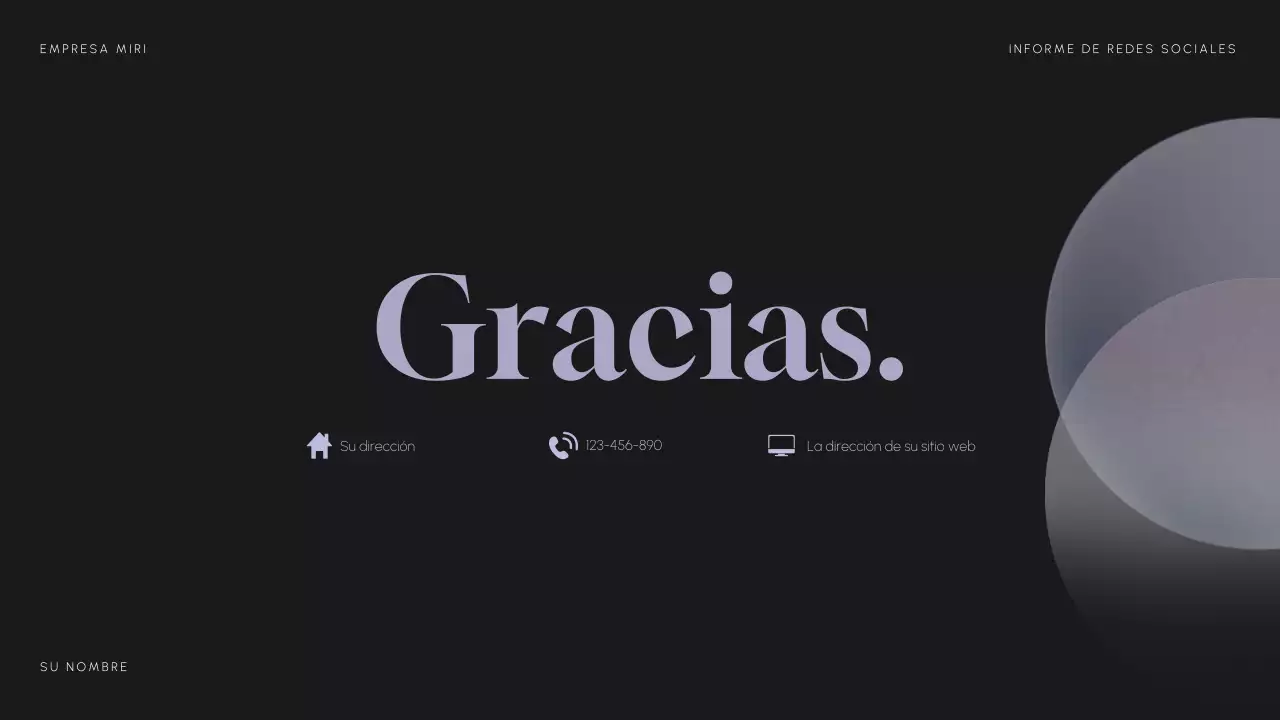 Informe Purple Modern Social Media