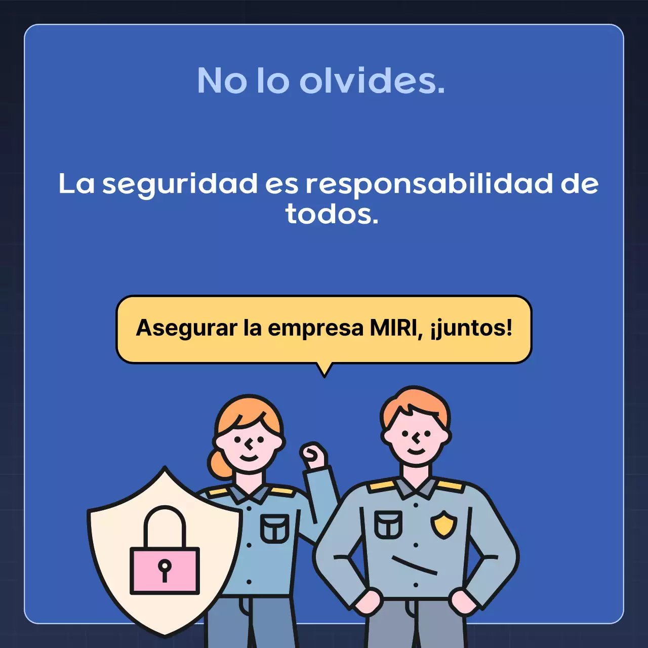 Consejos de seguridad Blue Modern Security