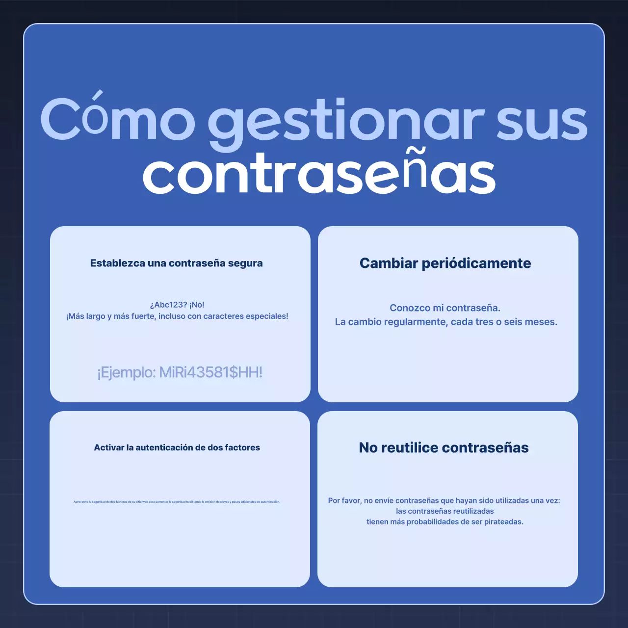 Consejos de seguridad Blue Modern Security