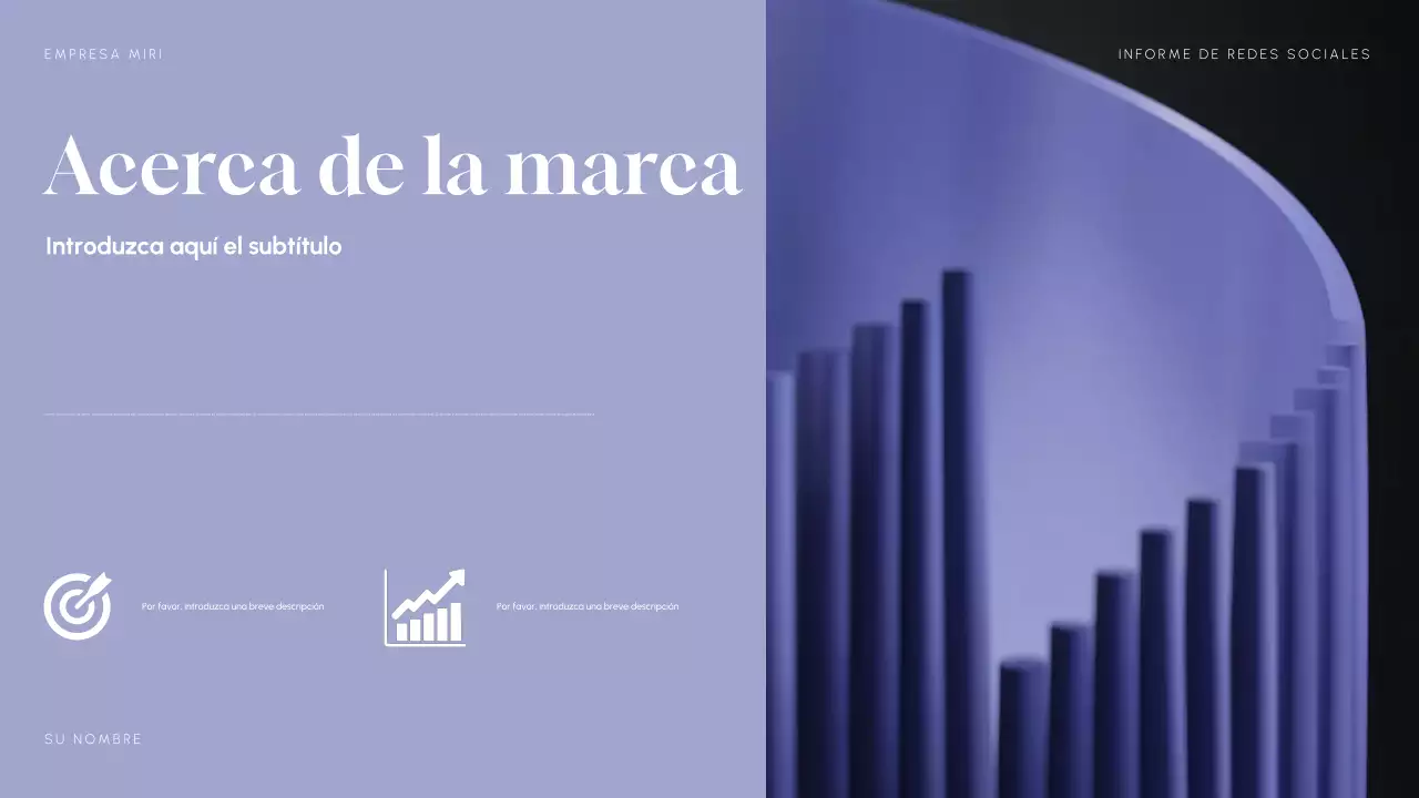 Informe Purple Modern Social Media