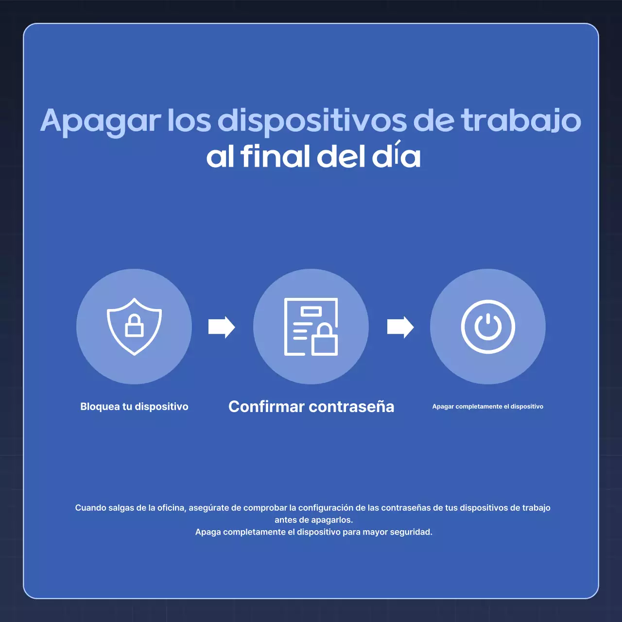 Consejos de seguridad Blue Modern Security