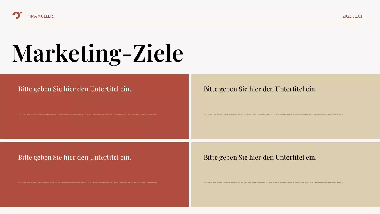 Red Abstract Business Plan