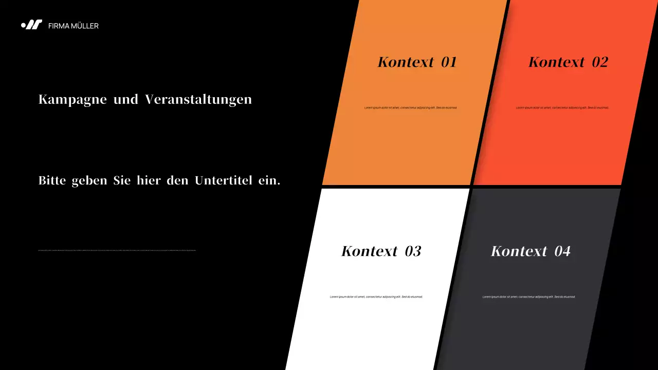 Black Abstract Marketing Plan