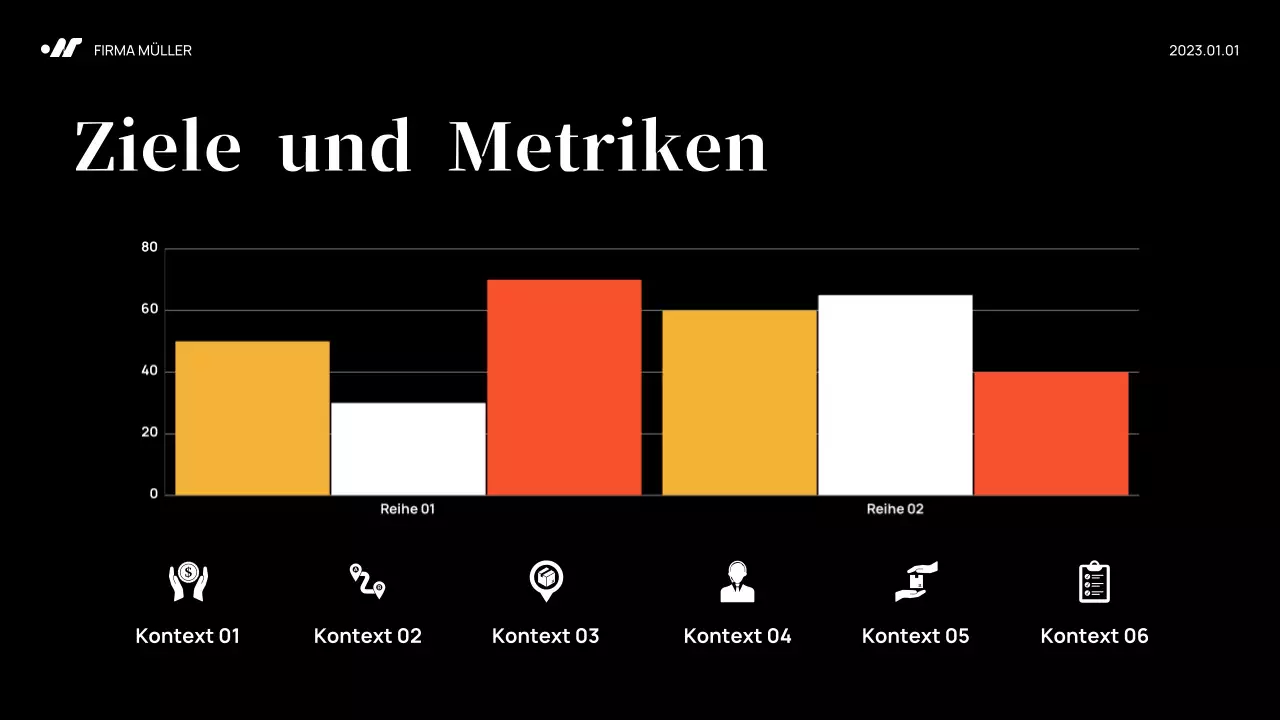 Black Abstract Marketing Plan