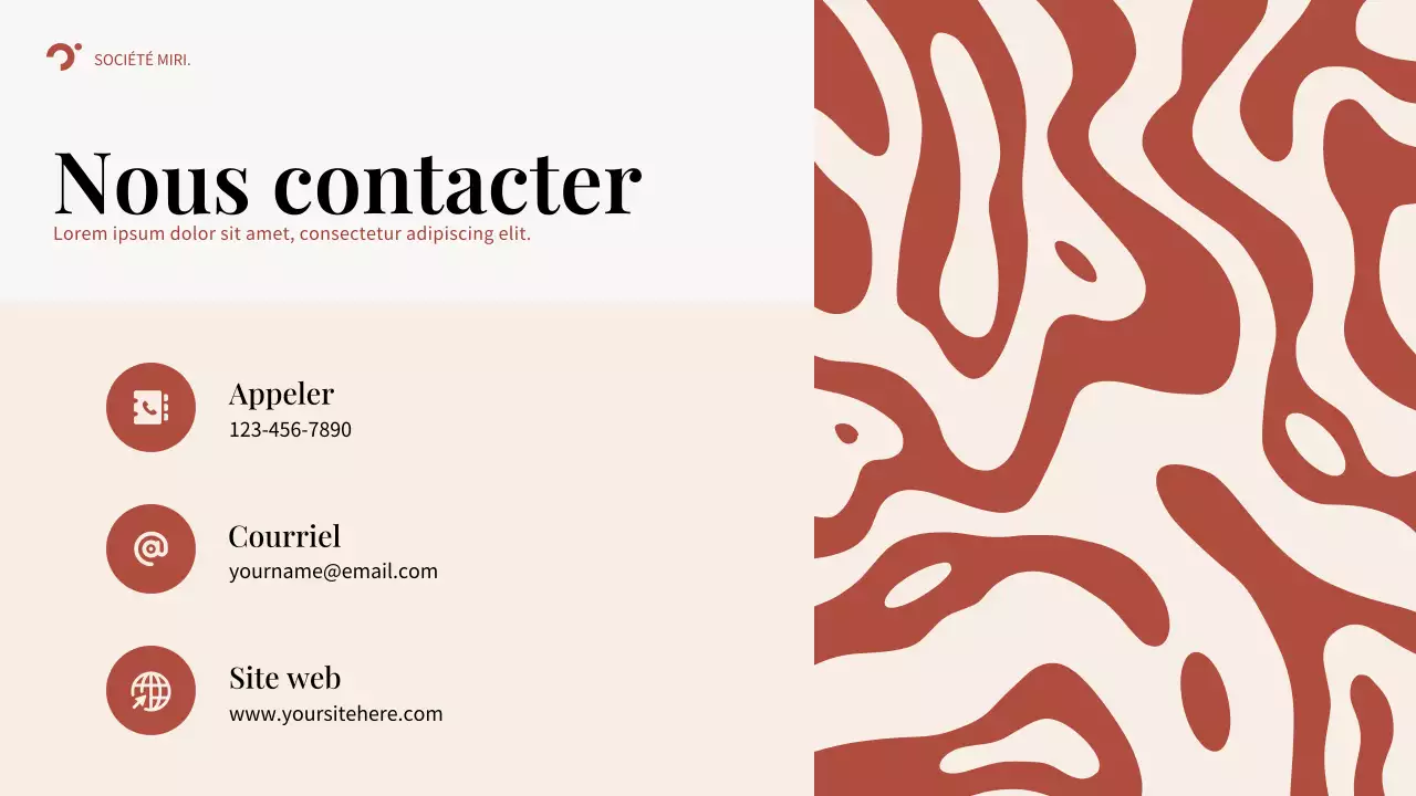 Plan d'affaires Red Abstract