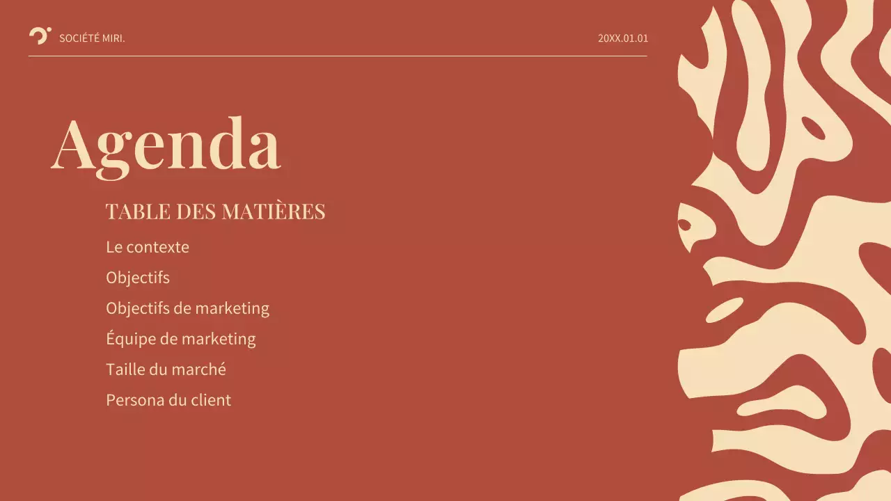 Plan d'affaires Red Abstract