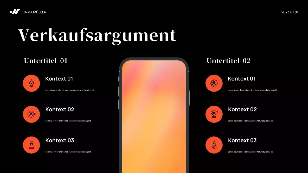 Black Abstract Marketing Plan