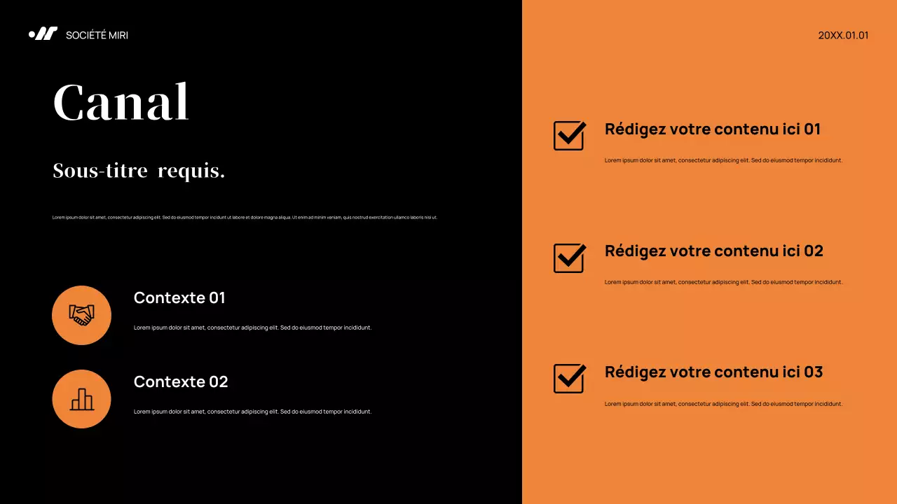 Plan de marketing Black Abstract