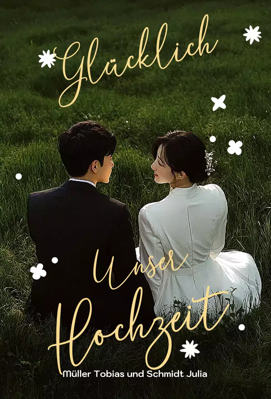 Abstrakte elegante Hochzeitseinladung