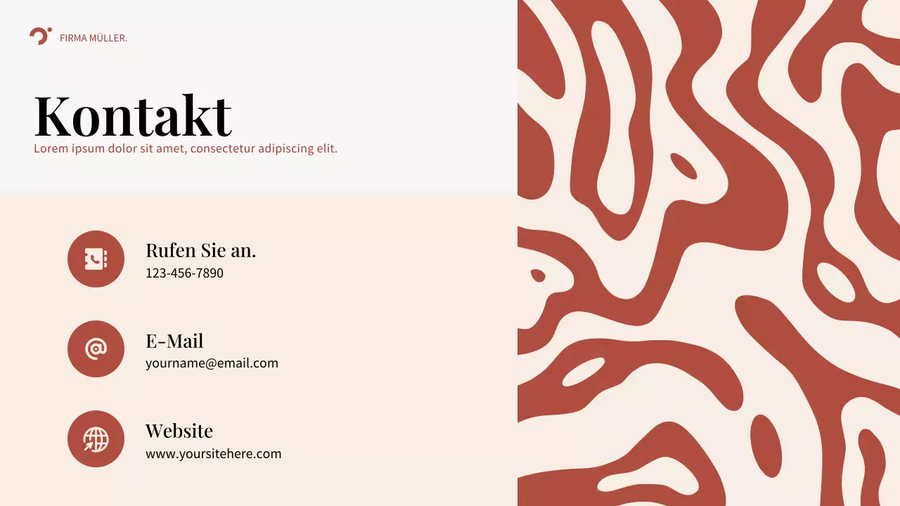 Red Abstract Business Plan