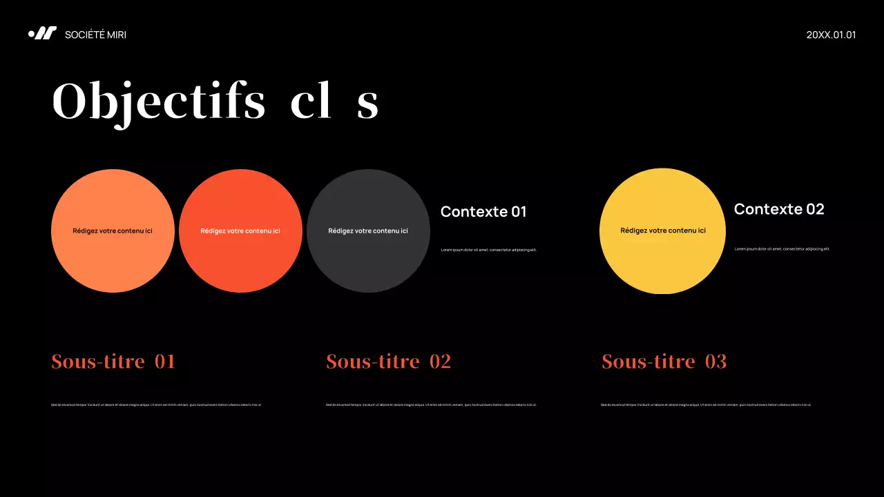 Plan de marketing Black Abstract