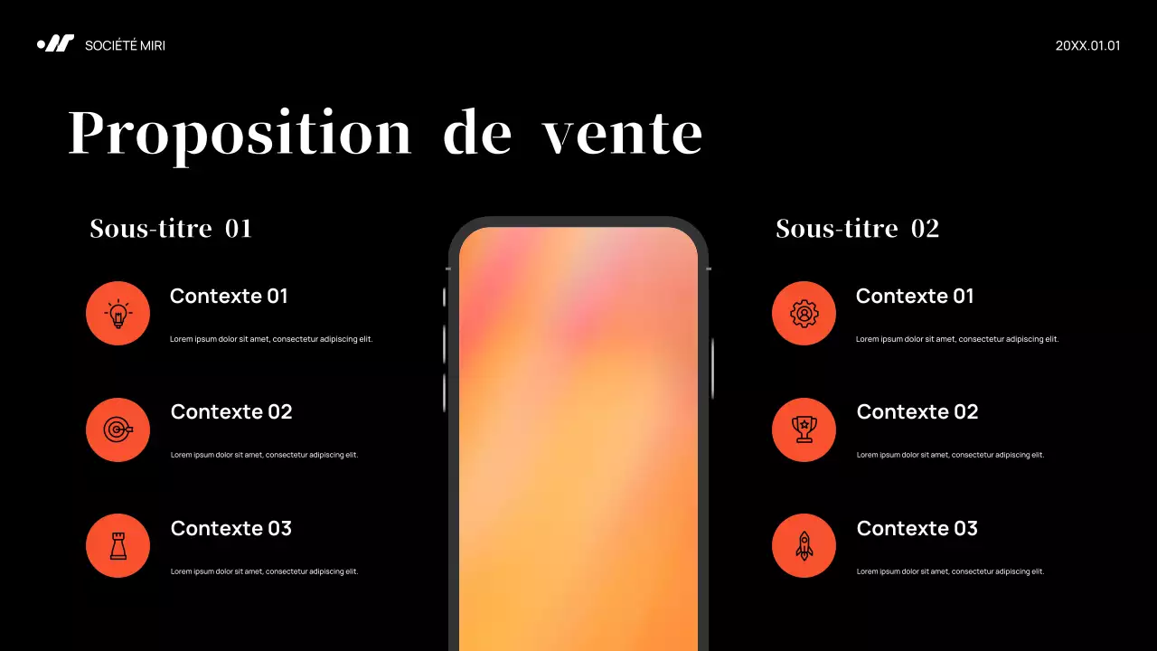 Plan de marketing Black Abstract