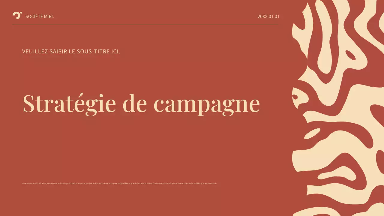 Plan d'affaires Red Abstract