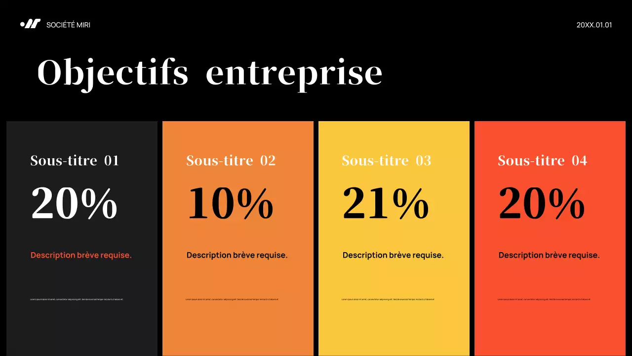 Plan de marketing Black Abstract