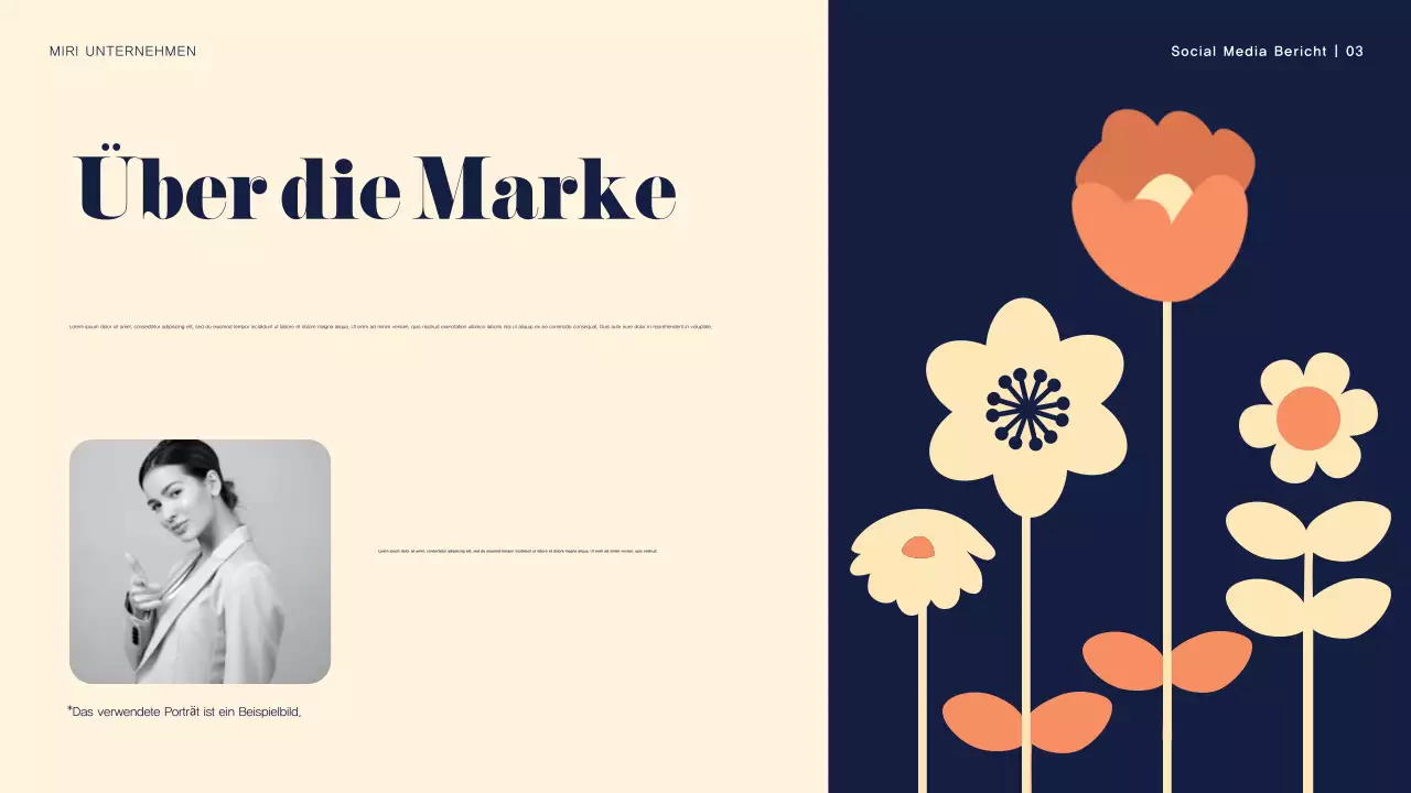 Navy Floral Medienbericht