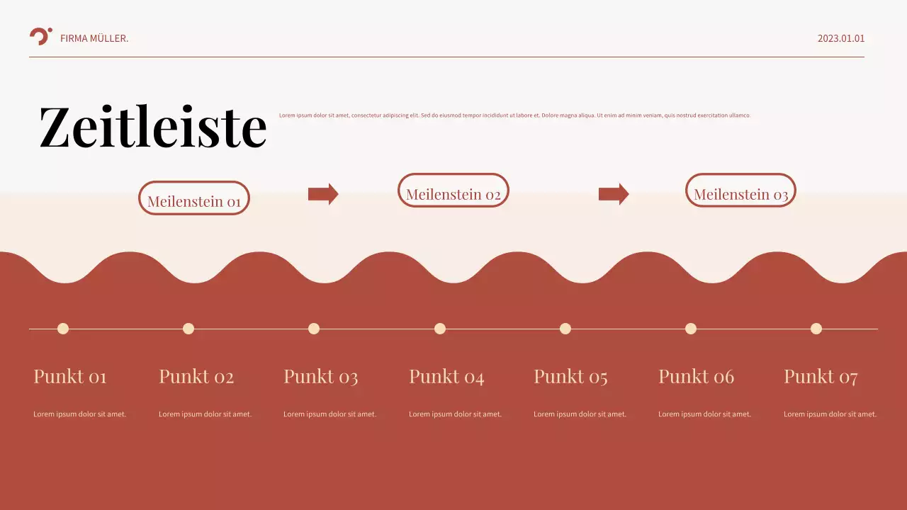 Red Abstract Business Plan