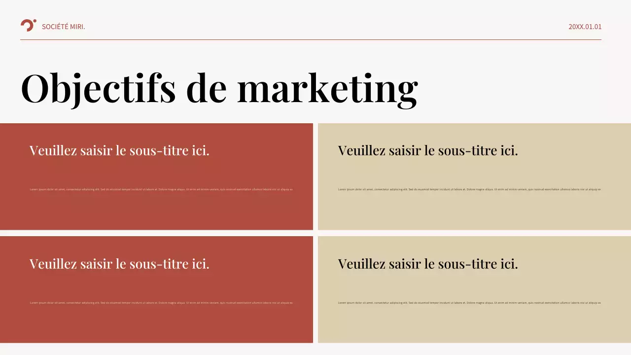 Plan d'affaires Red Abstract