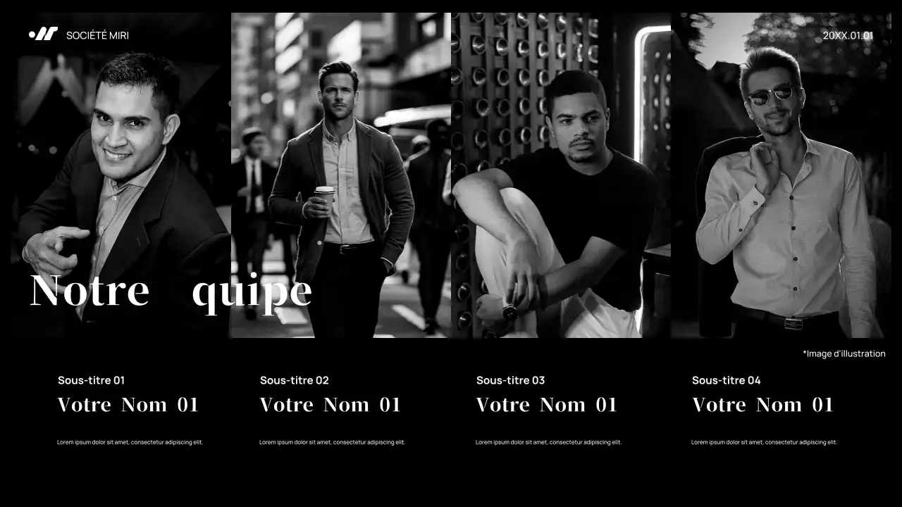 Plan de marketing Black Abstract