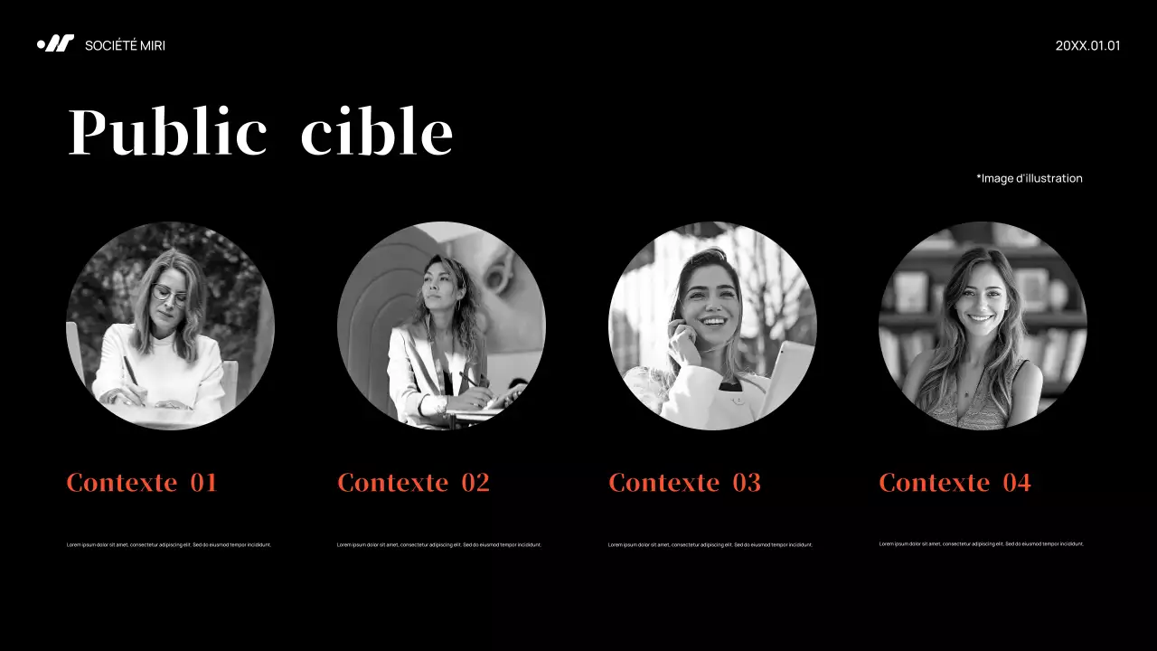 Plan de marketing Black Abstract