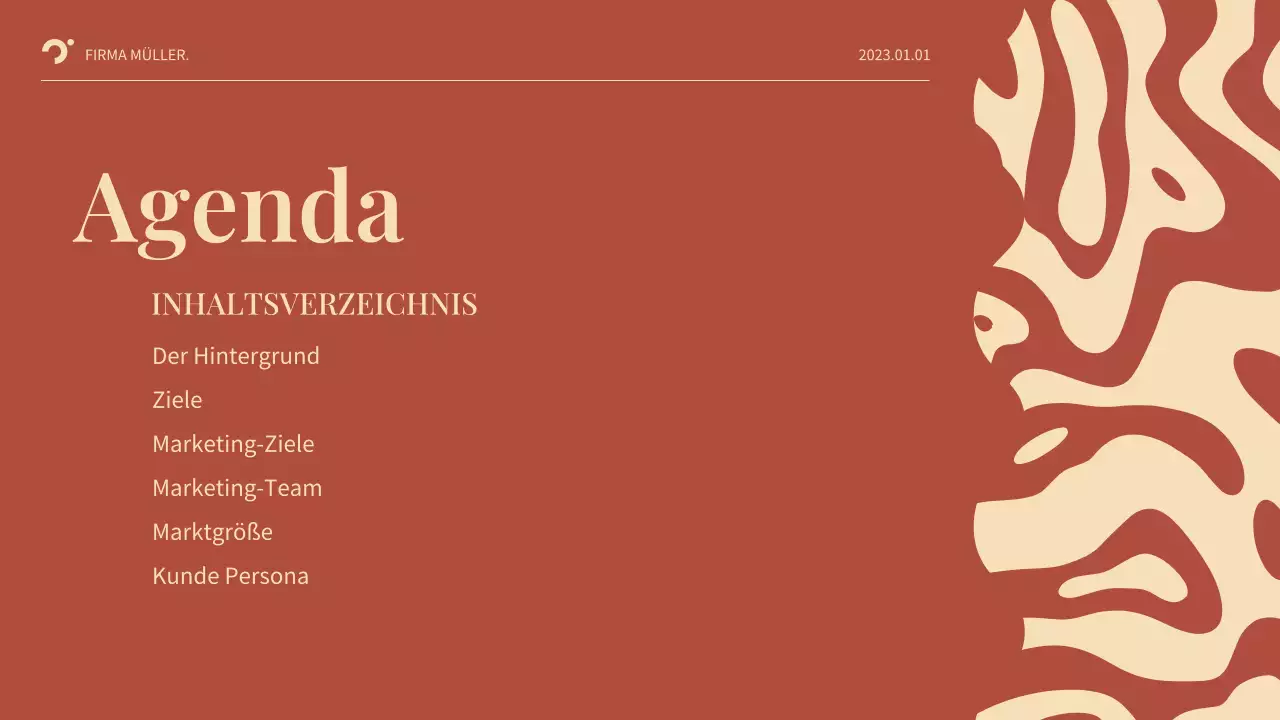 Red Abstract Business Plan