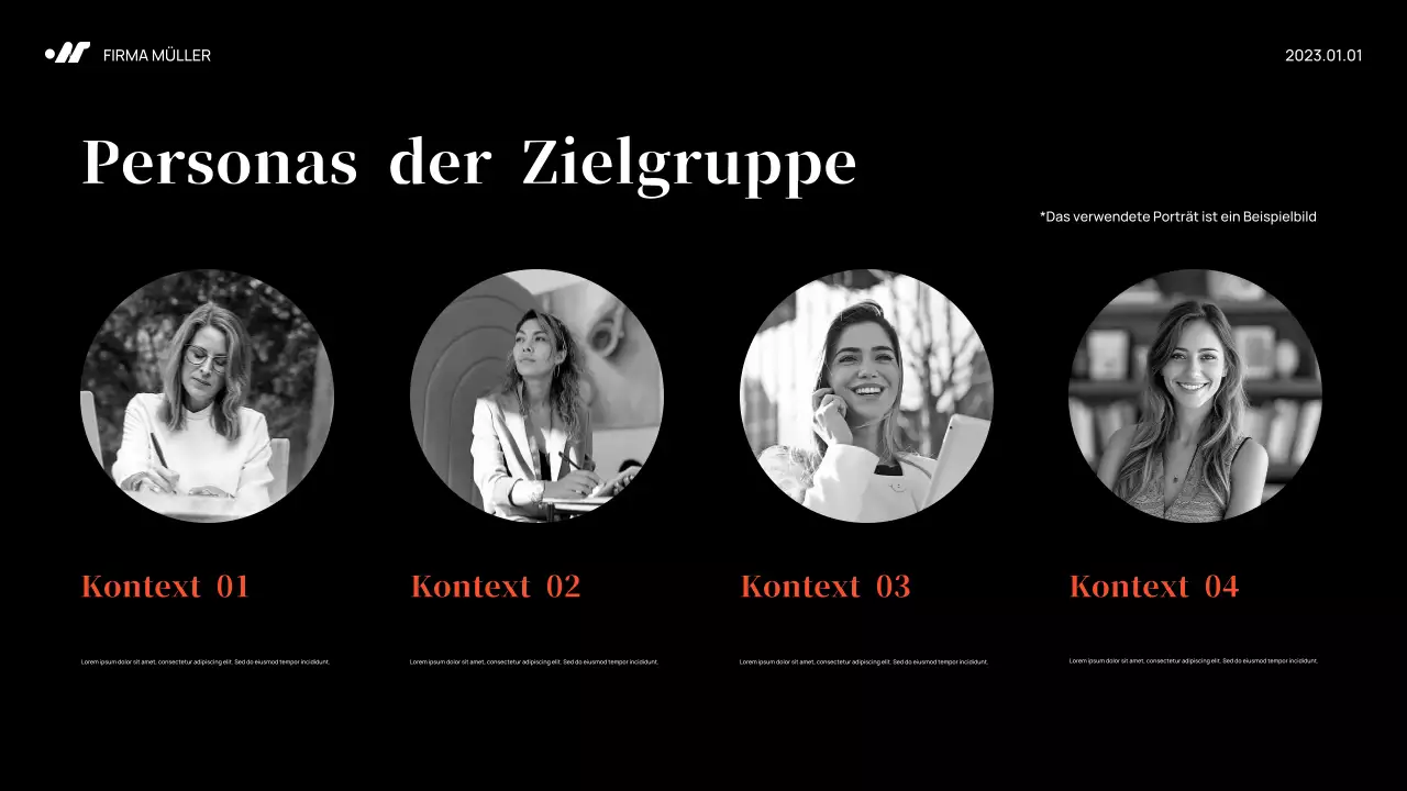 Black Abstract Marketing Plan