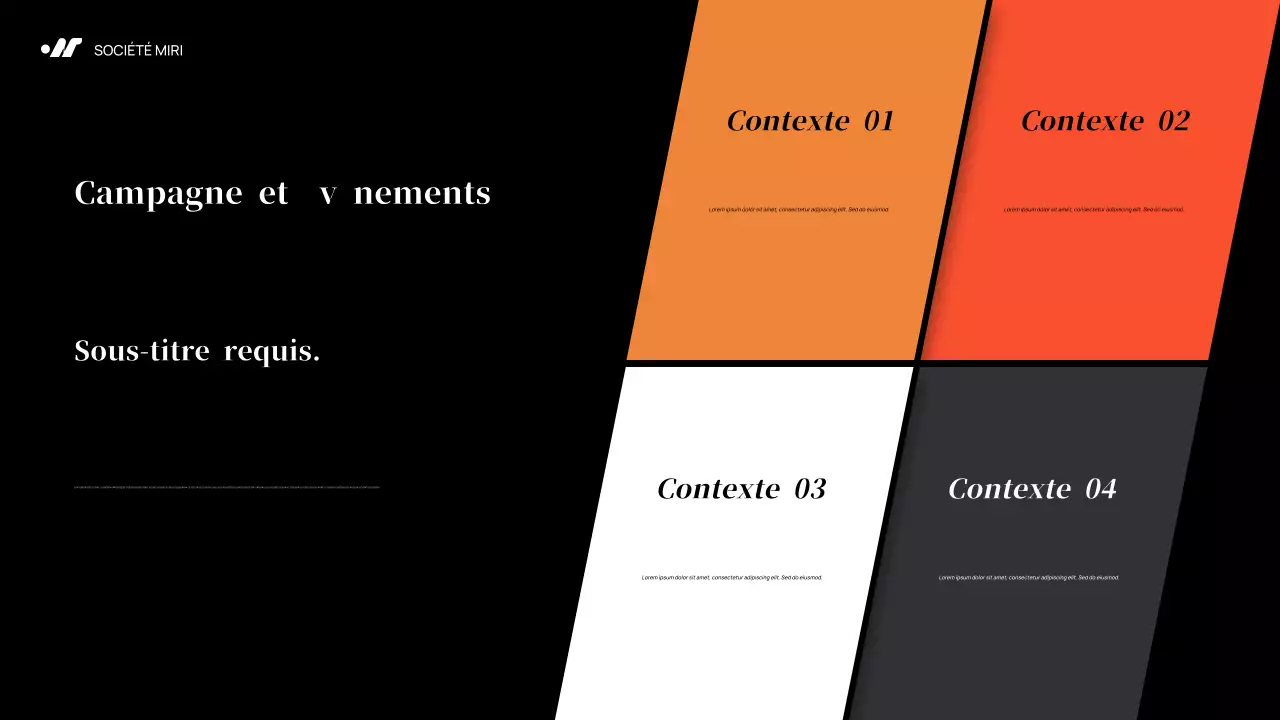 Plan de marketing Black Abstract