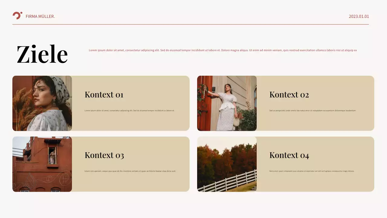 Red Abstract Business Plan