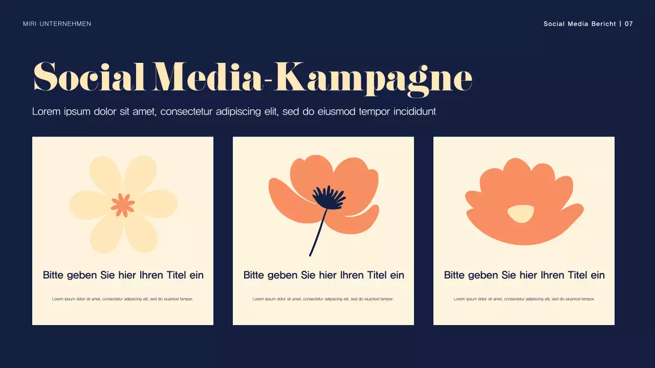 Navy Floral Medienbericht