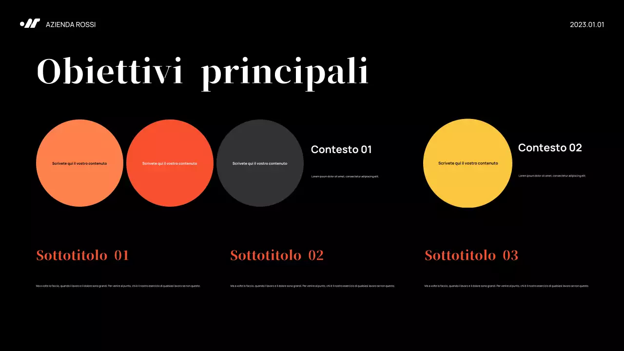 Piano di marketing di Black Abstract