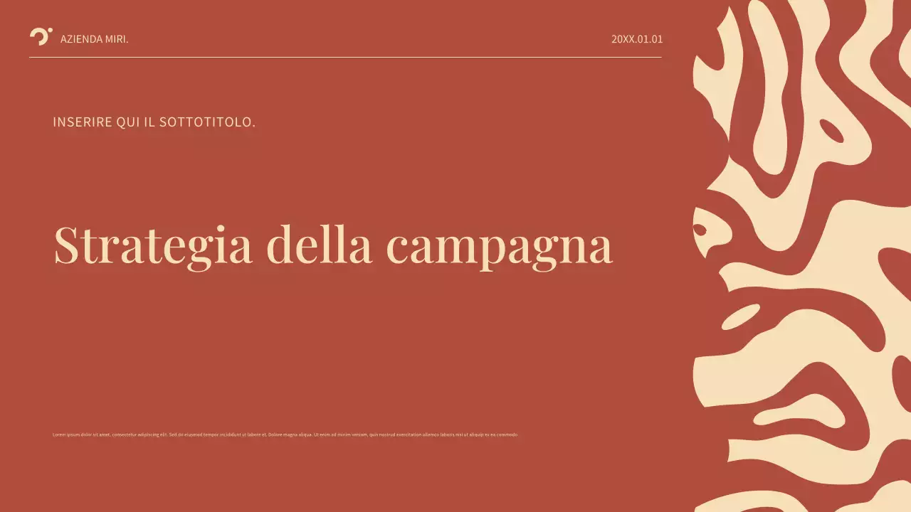 Piano aziendale Red Abstract