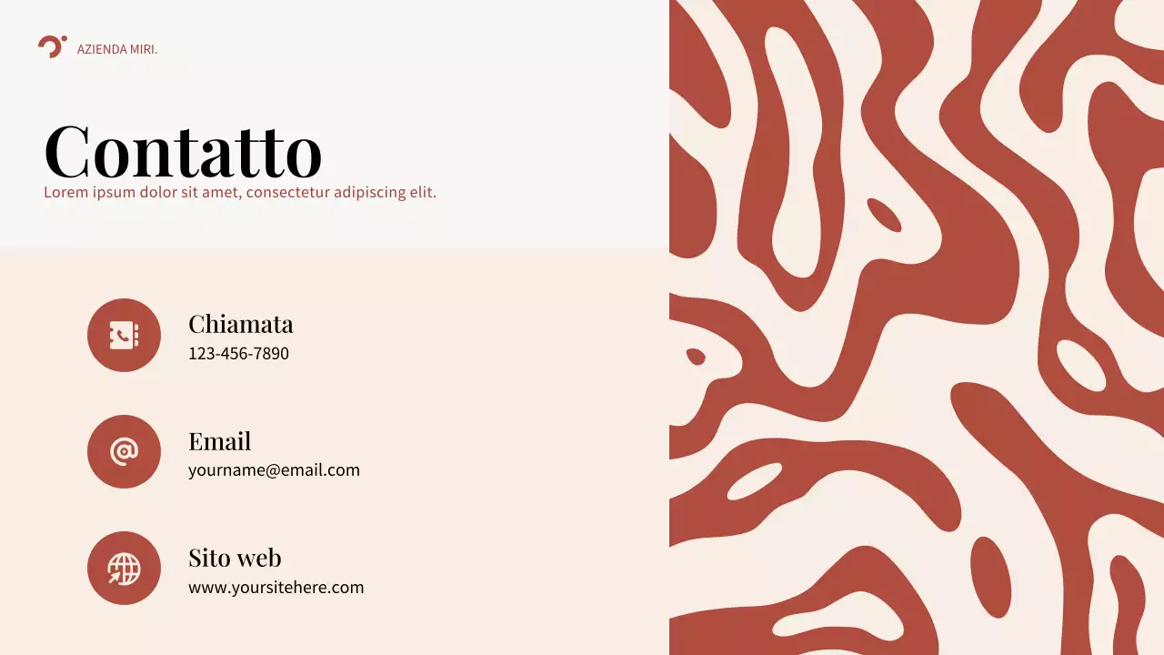 Piano aziendale Red Abstract