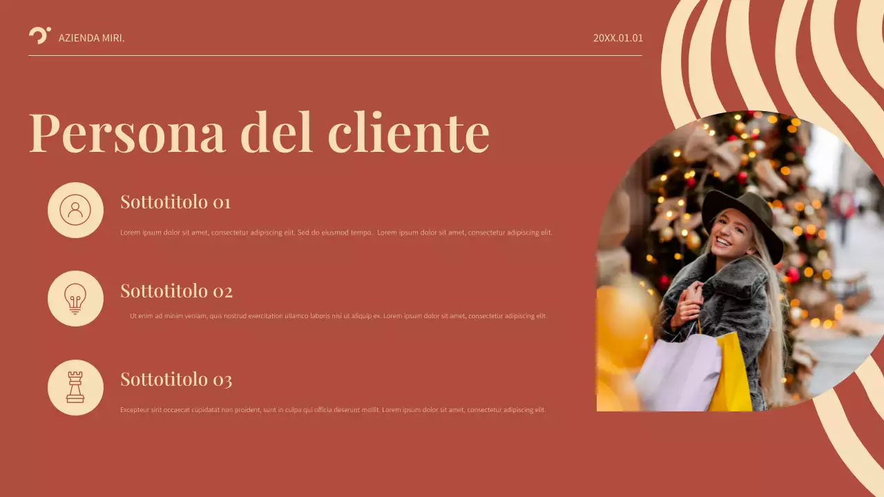 Piano aziendale Red Abstract