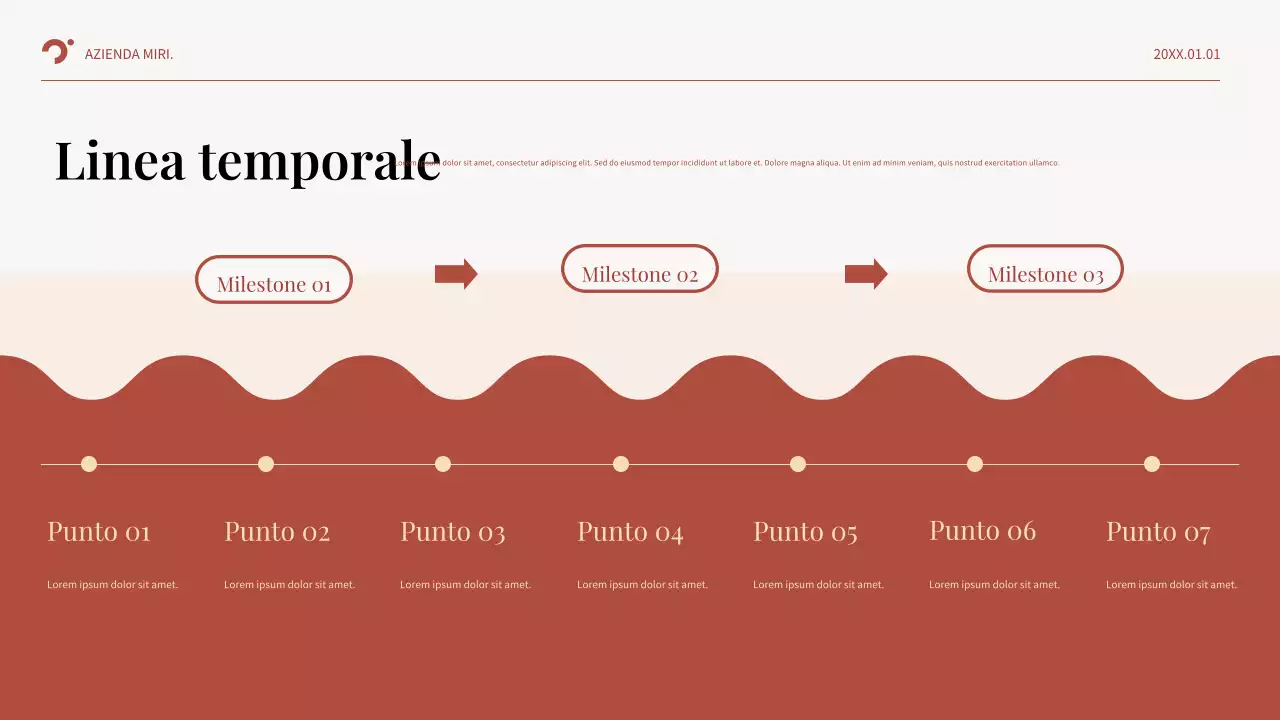 Piano aziendale Red Abstract