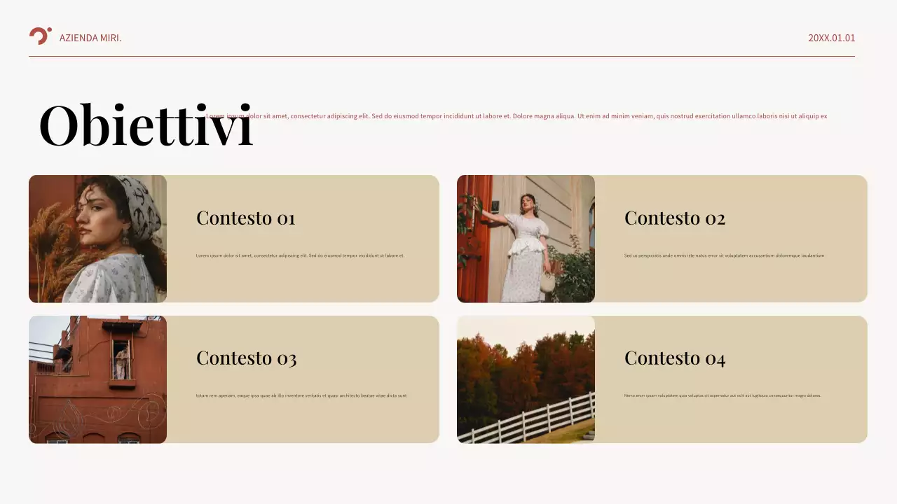 Piano aziendale Red Abstract