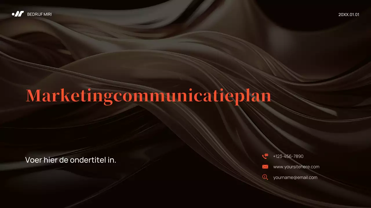 Black Abstract Marketingplan