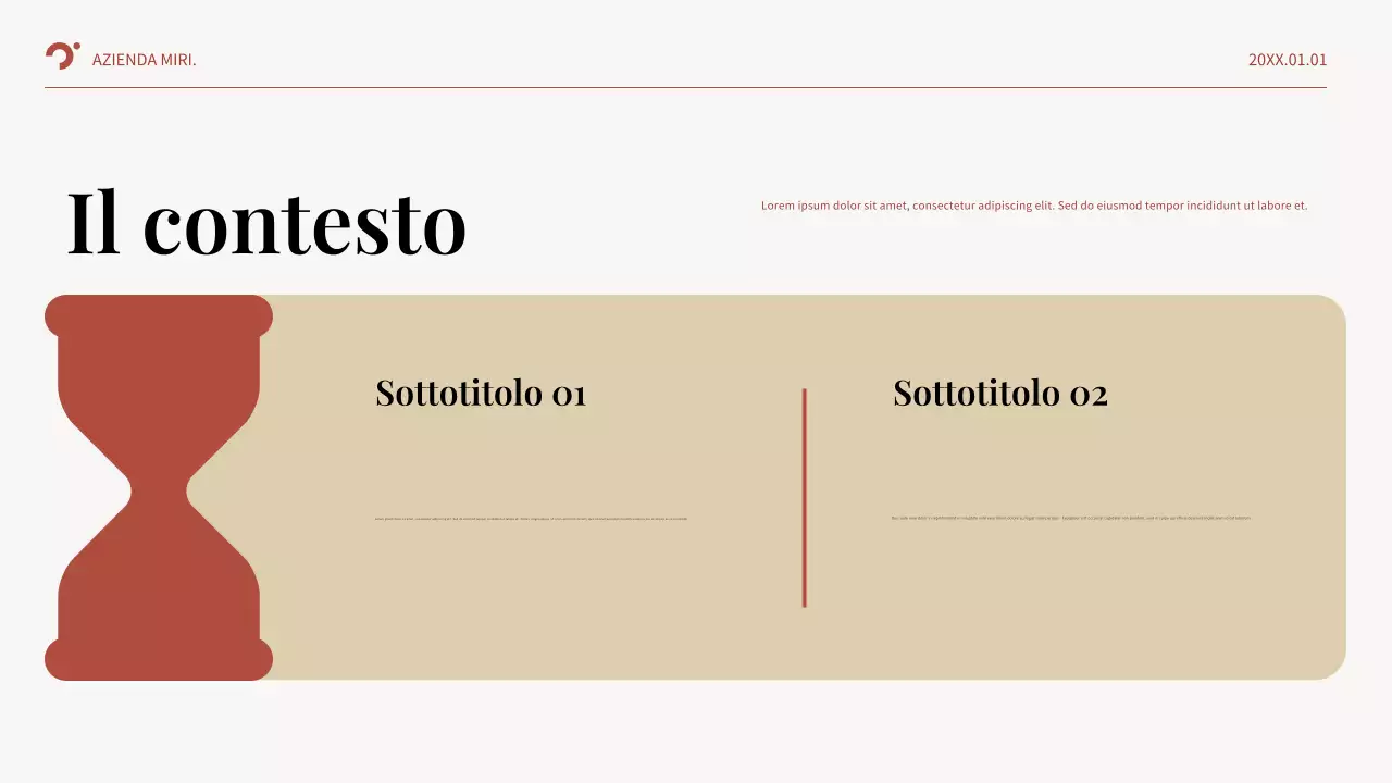 Piano aziendale Red Abstract