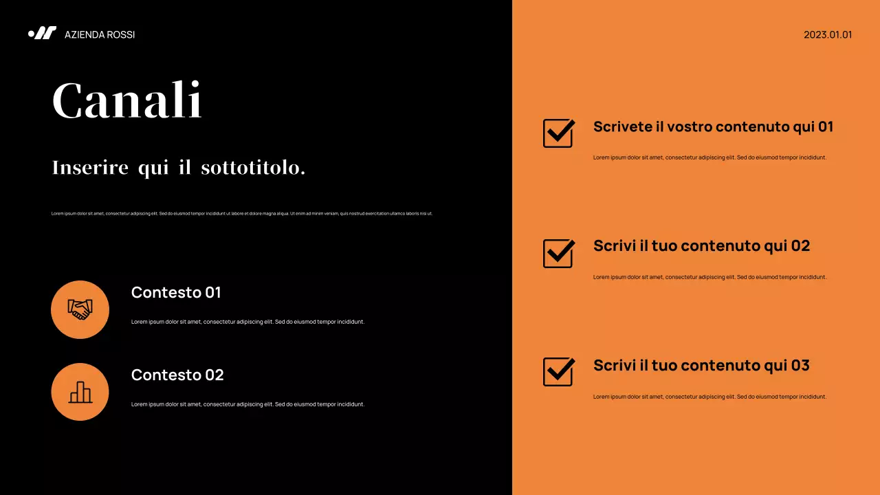 Piano di marketing di Black Abstract