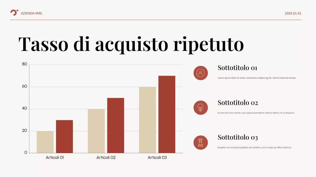 Piano aziendale Red Abstract