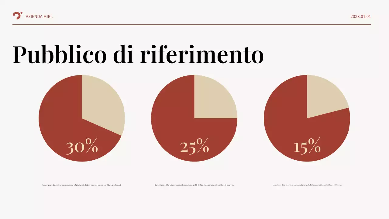 Piano aziendale Red Abstract