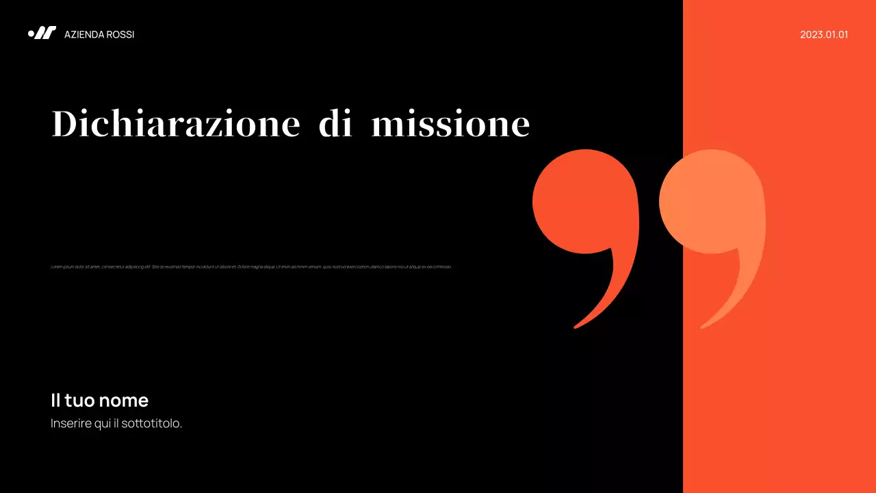 Piano di marketing di Black Abstract