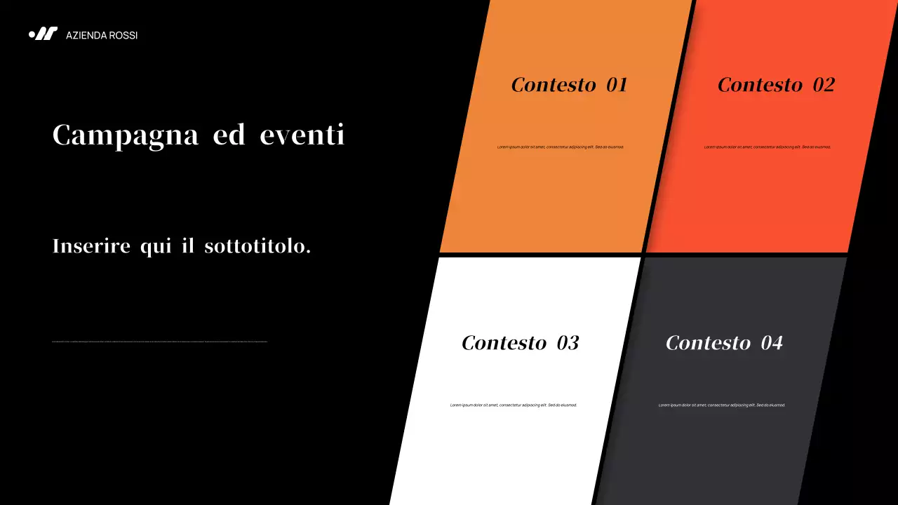 Piano di marketing di Black Abstract