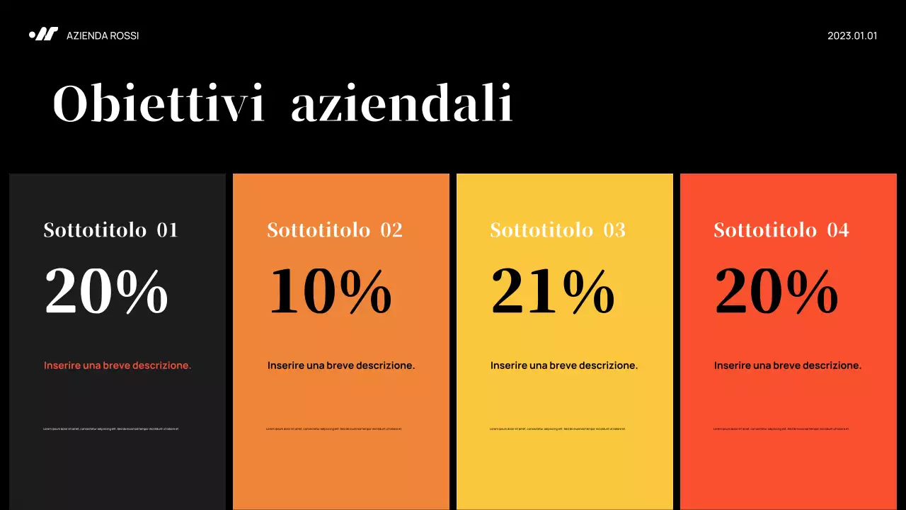 Piano di marketing di Black Abstract