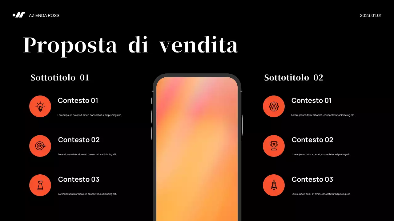 Piano di marketing di Black Abstract