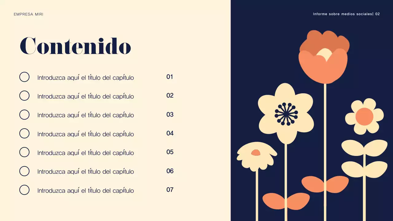 Navy Floral Media Report