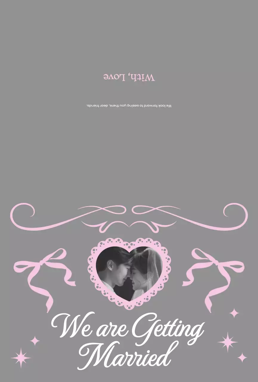 Undangan pernikahan elegan berwarna abu-abu